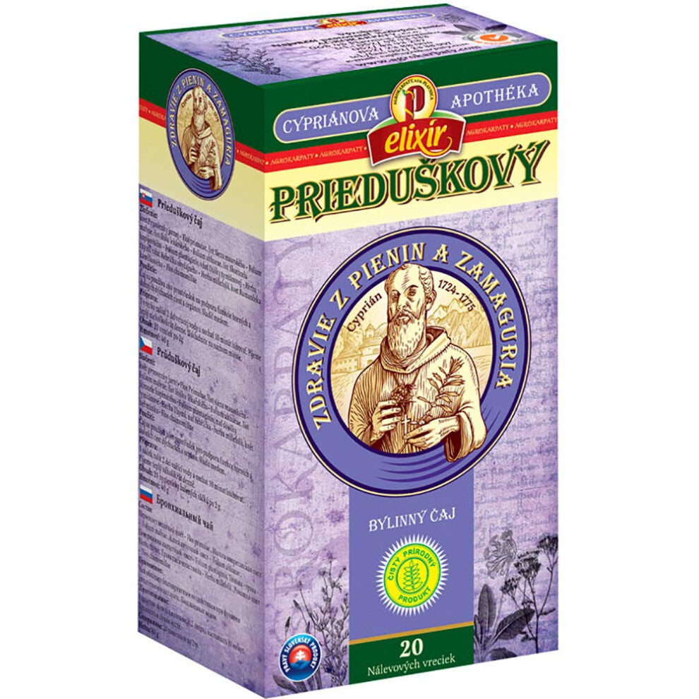 Bronchial Cyprian Herbal Tea | Upper and Lower Respiratory System | Lungs | Pure Natural Herbal Tea Grown in Europe (20 Tea Bags 40g)