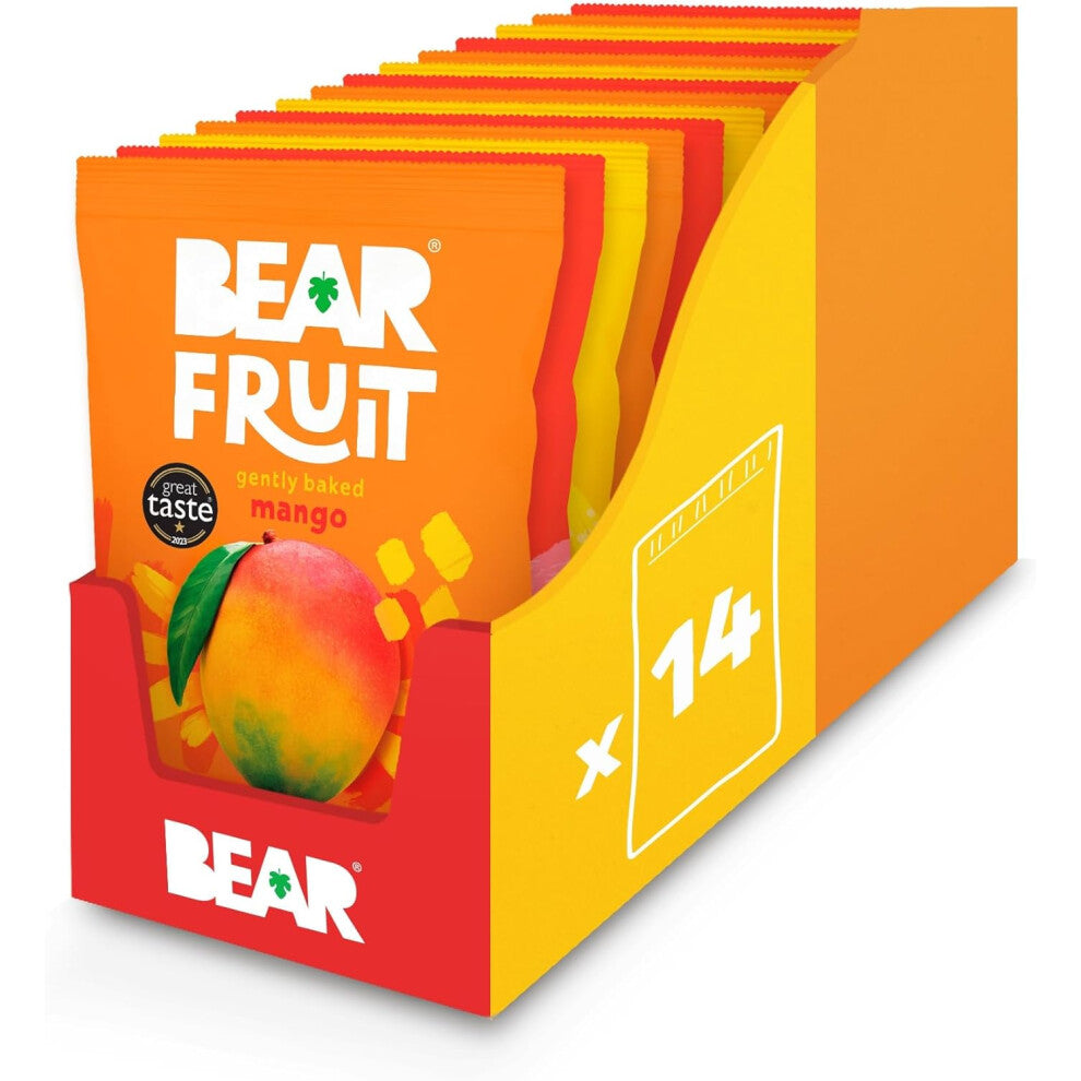 URBAN FRUIT Mango Pineapple & Strawberry Variety Pack Tropical Mixed Case  Gently Baked Fruit  Healthy  Vegan 14 x 35g