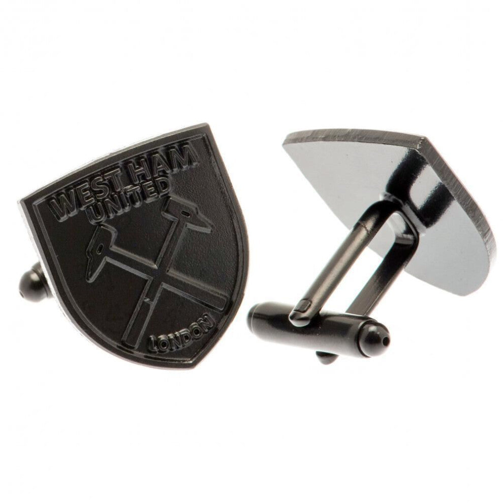 West Ham United FC Black Ion Plated Cufflinks