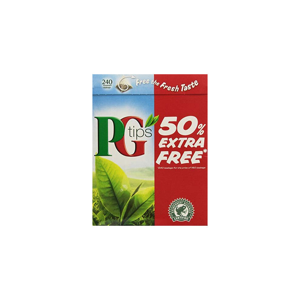 Pg Tips 240 Bags 4pk (160 Bags +80 Bags Free)-960 teabags total.