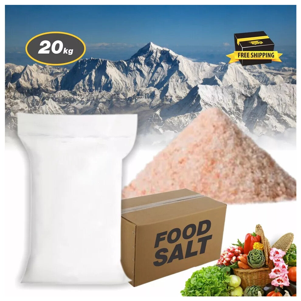 Himalayan Organic food salt unrefined Eating pure Naturally grade 20kg