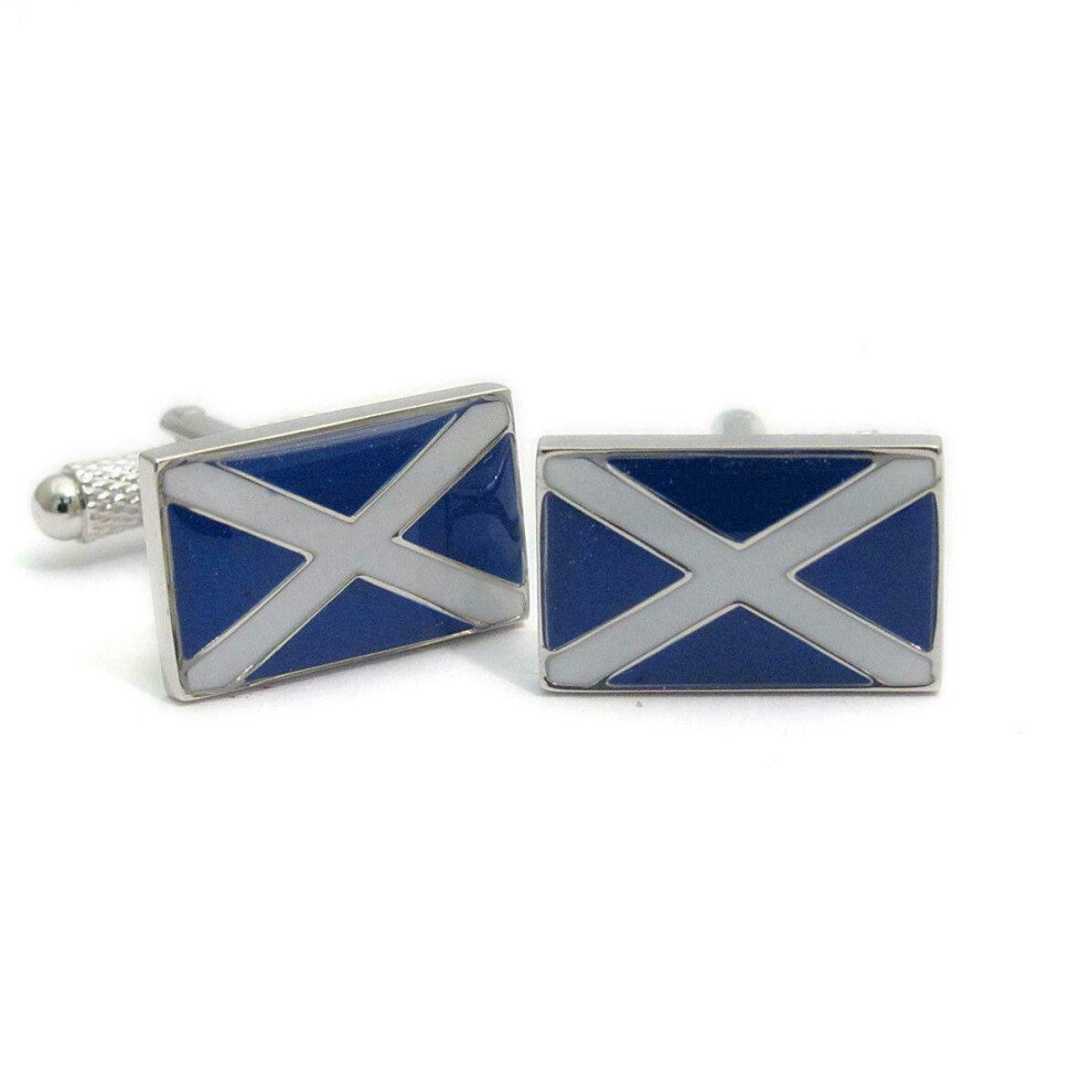Saltire Scottish Flag Mens Cufflinks