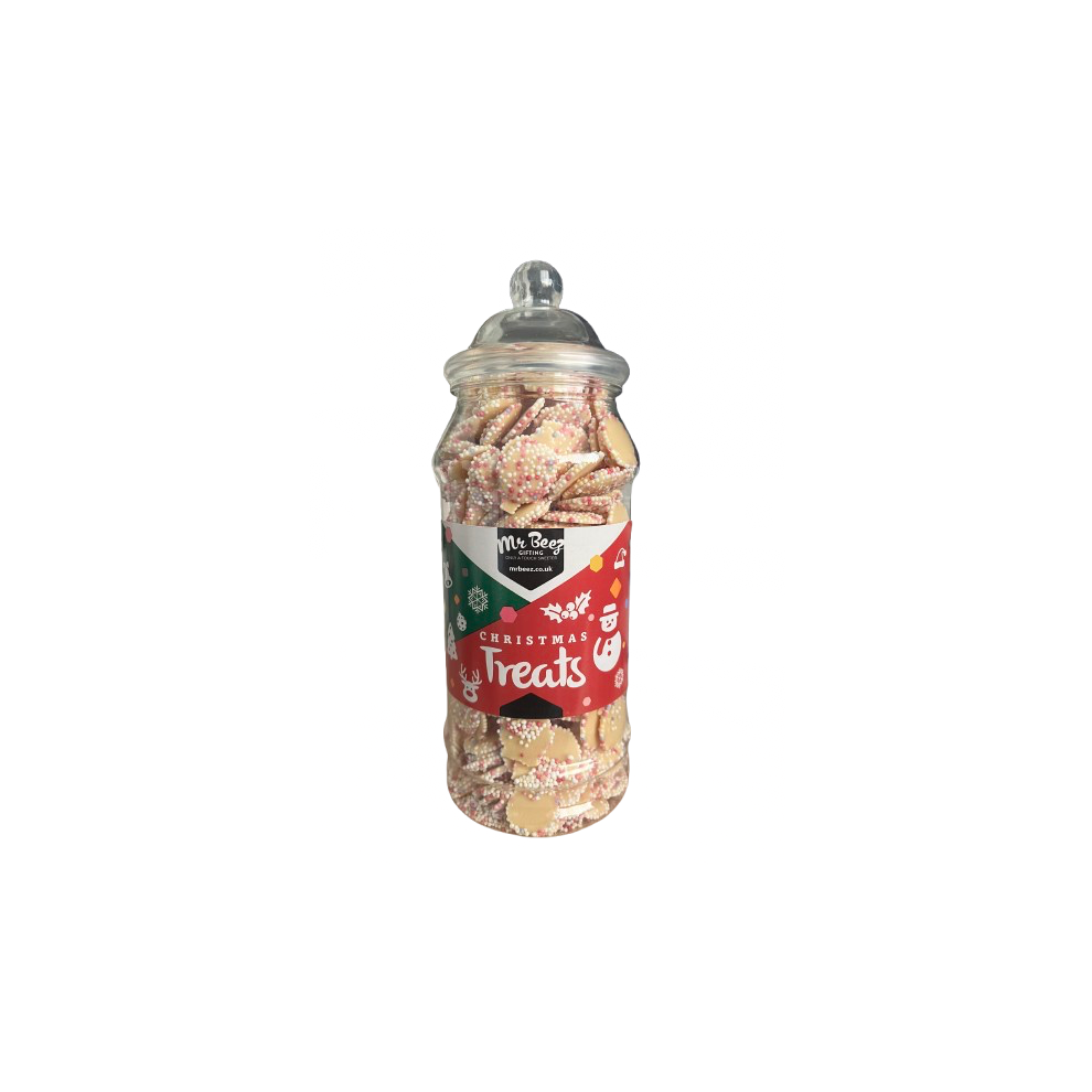 White Jazzles Snowies Christmas Treats 600gm Novelty Jars