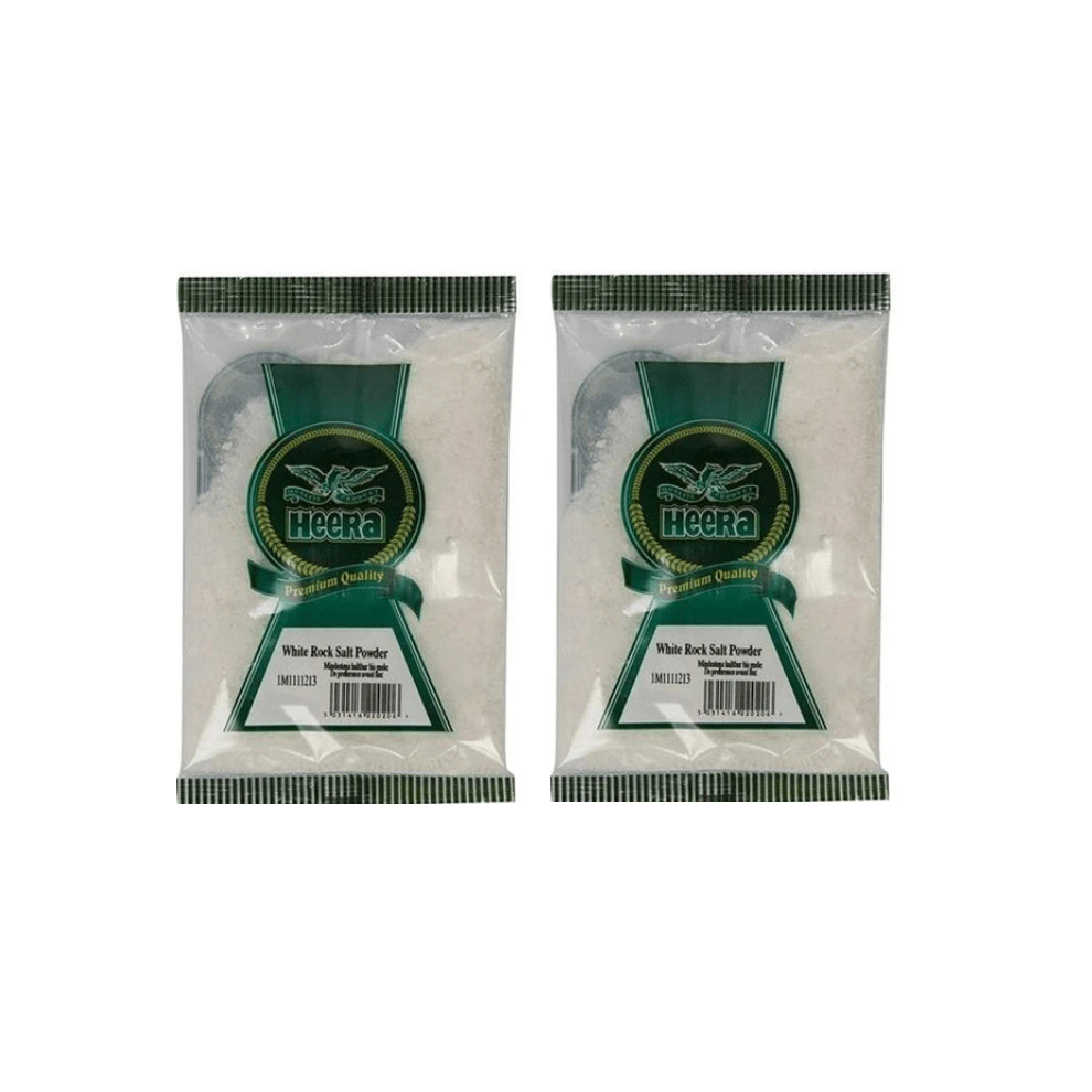 (Pack of 2) Heera White Rock Salt Powder 400g - Cooking Spices