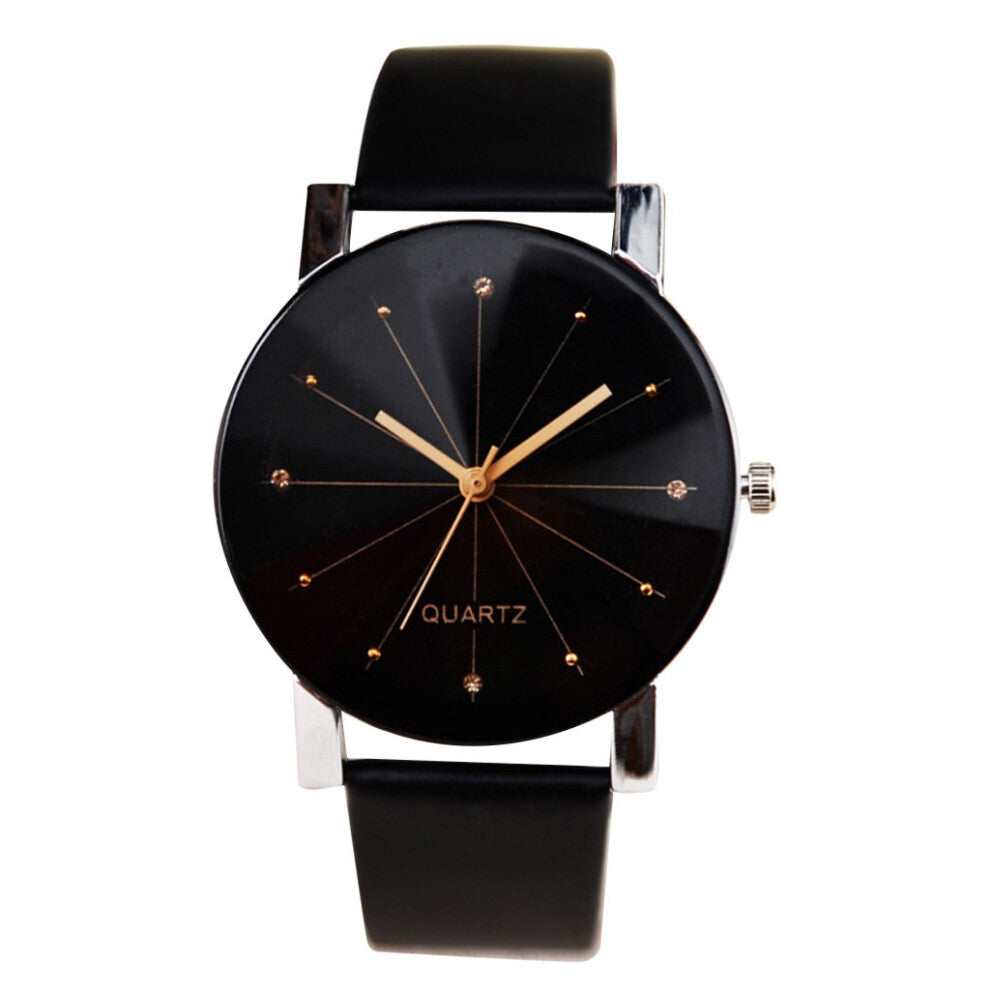 (Black 1) Women Watches Luxury Quartz Braceletes Stainless Steel Dial Casual Watch