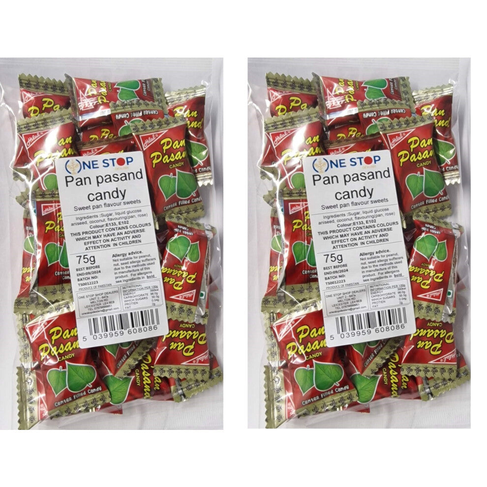 (Candy Pan Pasand, Pack of 2) Varied Flavored Candies 75g -Chocolate Party, Gift