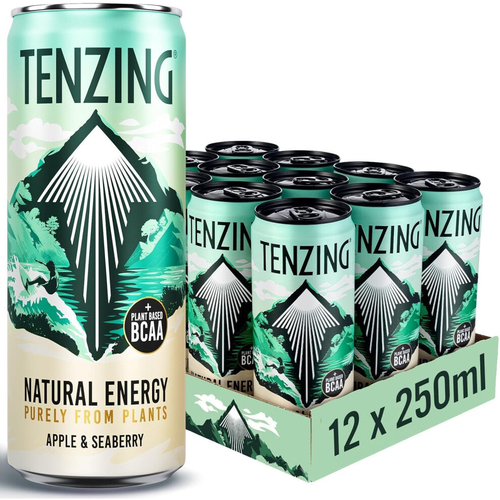 TENZING Natural Energy Drink, Plant Based, Vegan, & Gluten Free, +BCAA