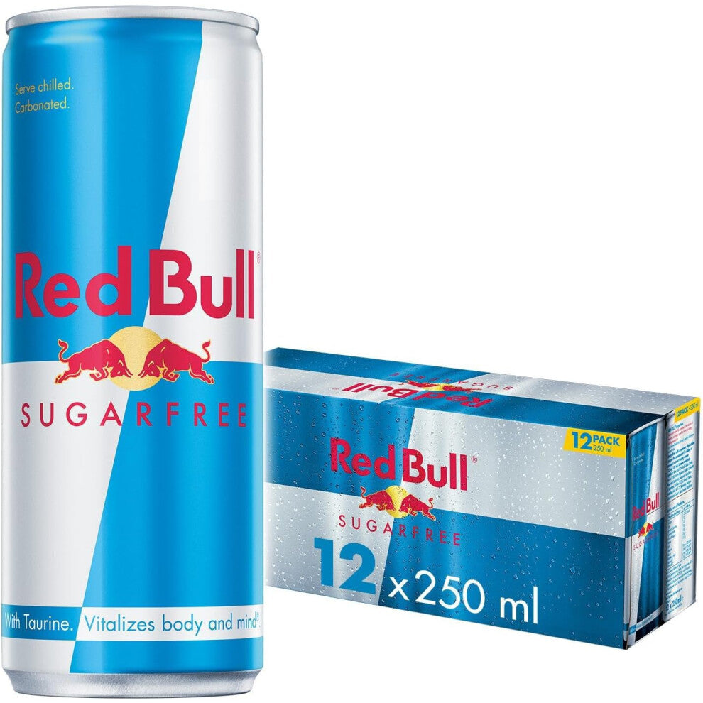 (Sugar Free Energy Drink) Red Bull Energy Drink 250 ml x12