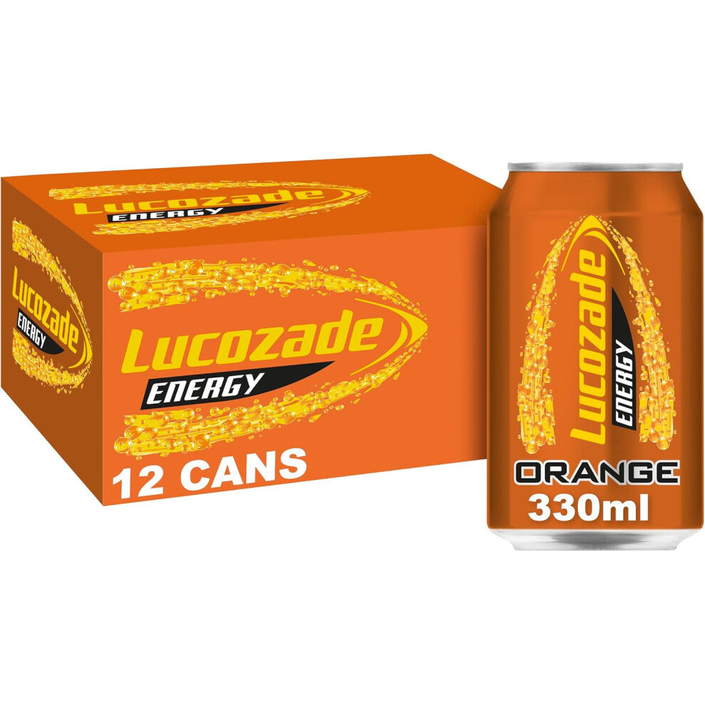 (Orange) Lucozade Energy Drink Orange 12x330ml