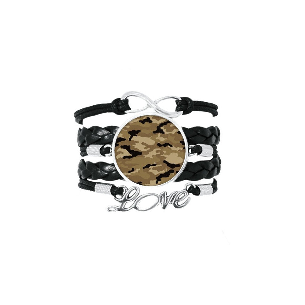 camouflage line art grain illustration pattern bracelet love accessory twisted leather knitting  wristband