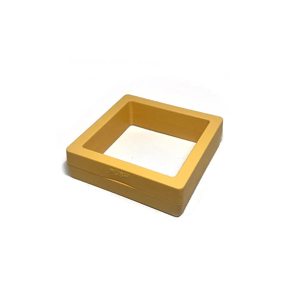 Veile Studios Jewelry Storage Set 10Pcs Yellow 3D Floating Display Case Stands For Box Jewellery Holders & Organisers