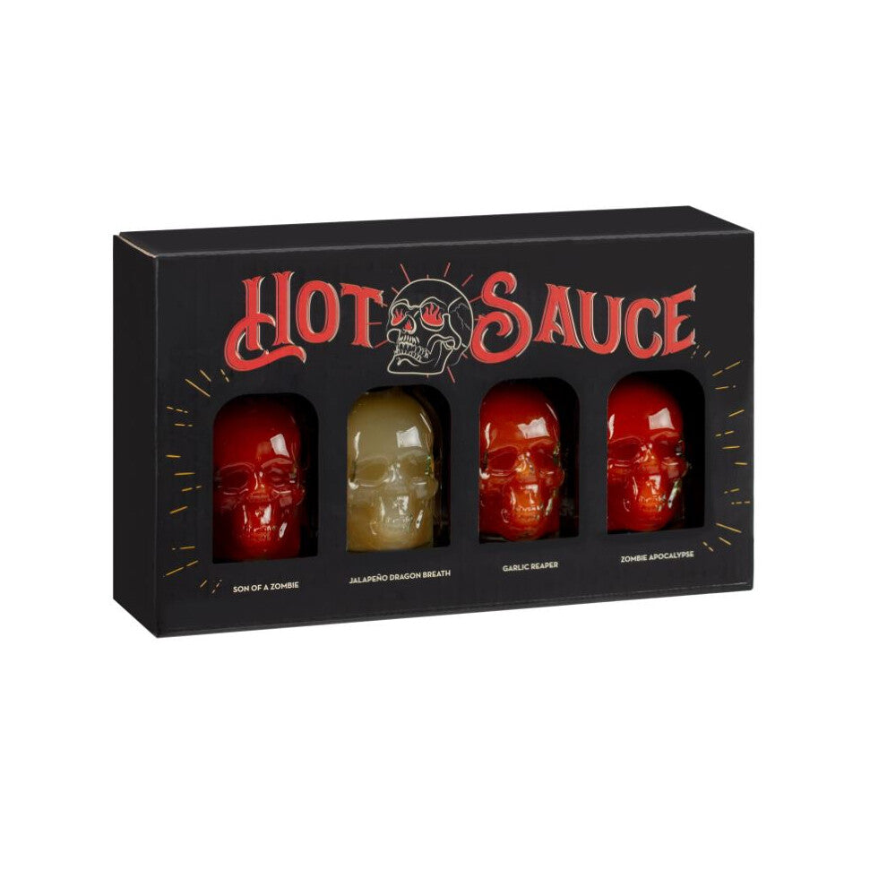 New  4 Blazing Flavors to Drizzle and Sizzle Chilli Skulls Hot Sauces