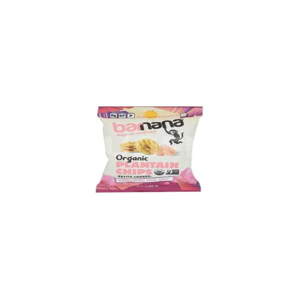 Barnana Organic Plantain chips  Himalayan Pink Salt  2 Ounce