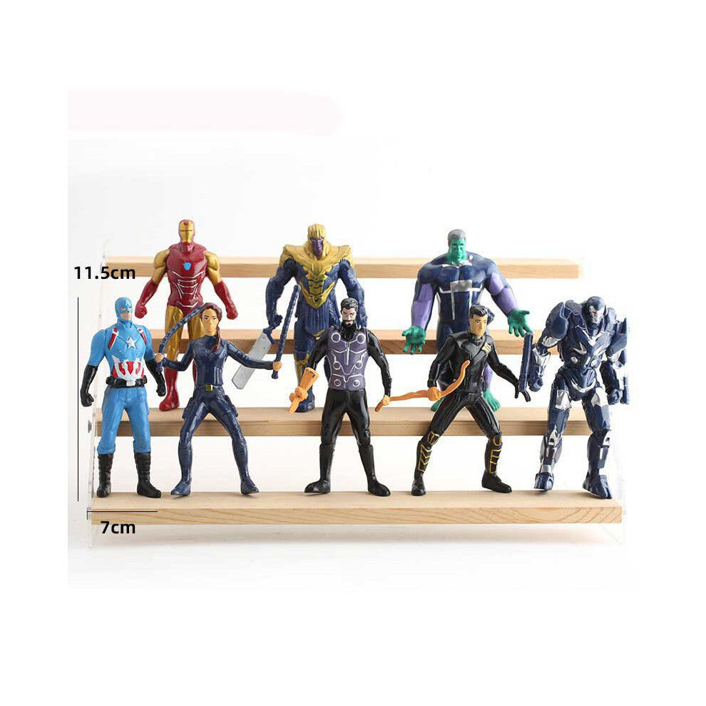 (8pcs set2) Mini Avengers Car Cake Baking Ornament Decoration Action Figures
