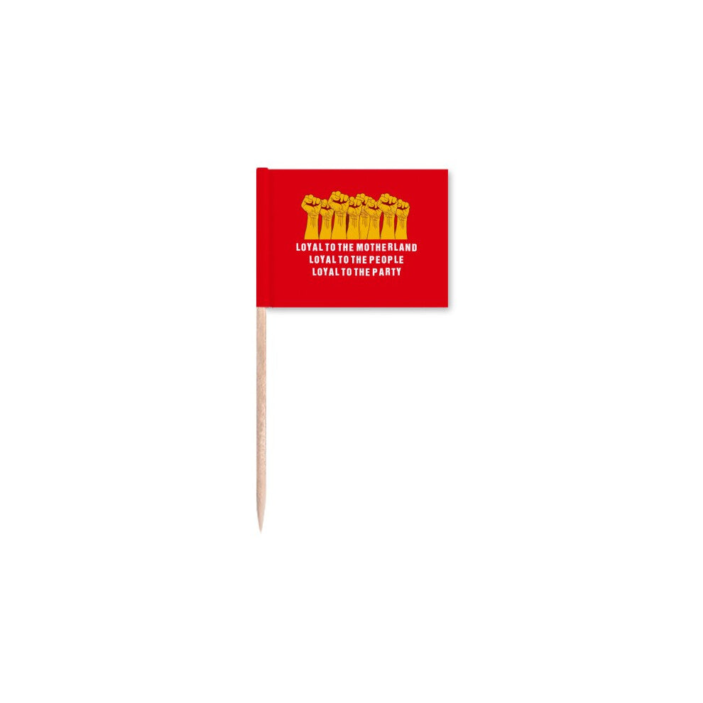 Jianjun National Courageous  Battle Toothpick Flags Marker Topper Party Decoration