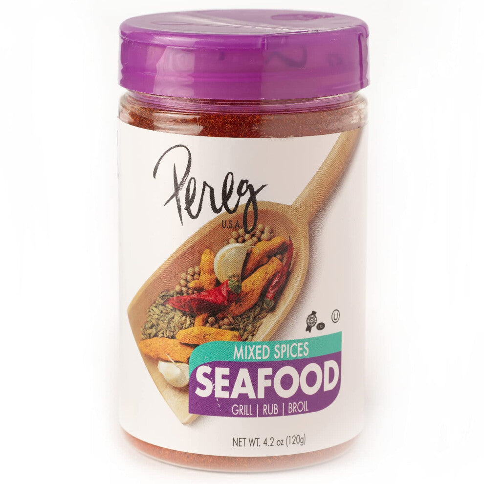 Pereg Seafood Seasoning (425 Oz) - Seafood Seasoning Spice Blend for Fish  Salmon - Non-gMO - Sugar-Free