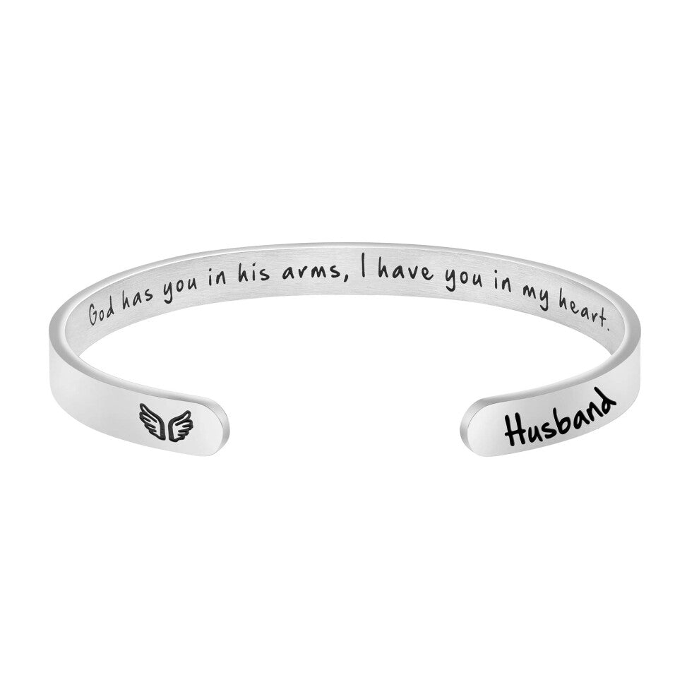 JoycuFF Sympathy Gift for Loss of Husband Memorial Jewelry Women Remem