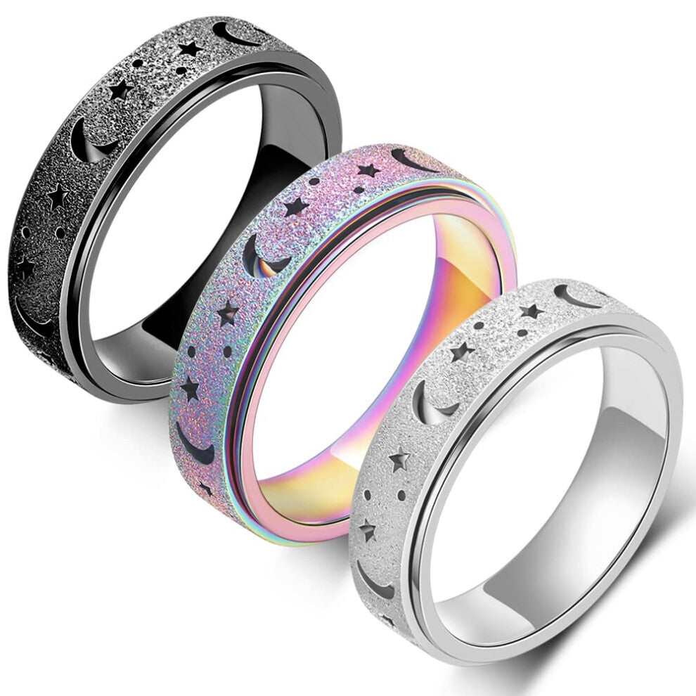 MHWTTY Anxiety Ring for Women Fidget Ring Spinner Rings for Anxiety Fidget Rings for Anxiety for Women Anxiety Toys Anxiety Relief Toys Gift for Women