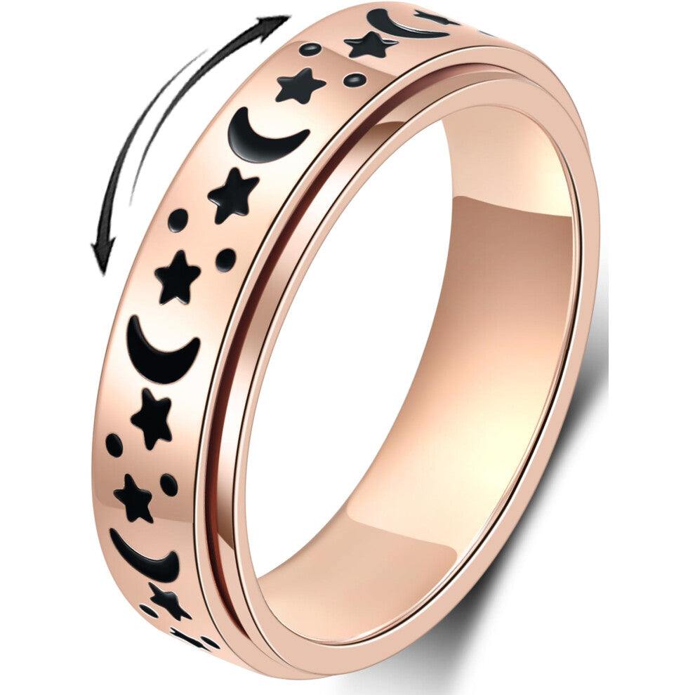 MHWTTY Anxiety Ring for Women Fidget Ring Anxiety Relief Items Spinner Rings for Anxiety Fidget Rings for Anxiety for Women Anxiety Toys Anxiety Relie