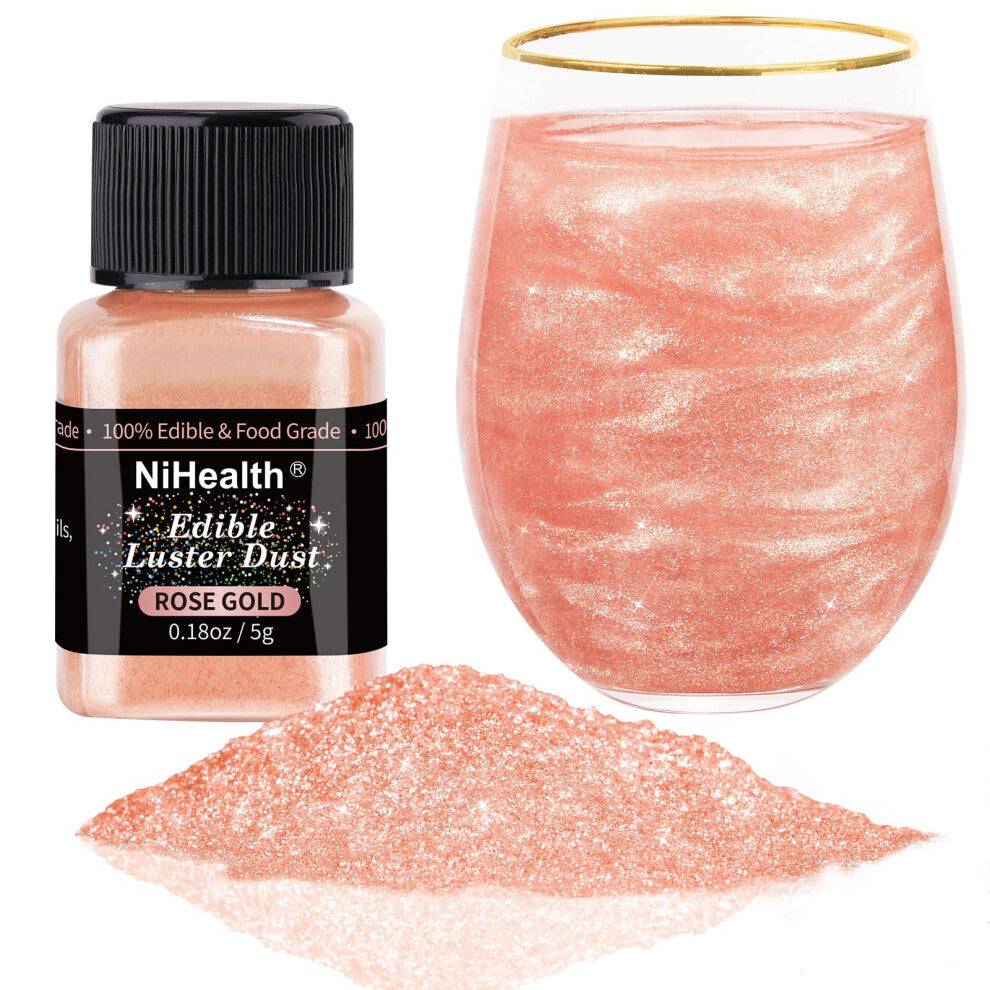 NiHome Edible glitter Powder Luster Dust Metallic Fancy Food Decoratin