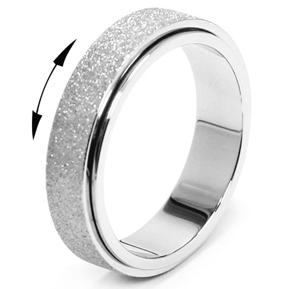 MHWTTY Fidget Spinner Ring Anxiety Ring for Women Fidget Toys Adults A