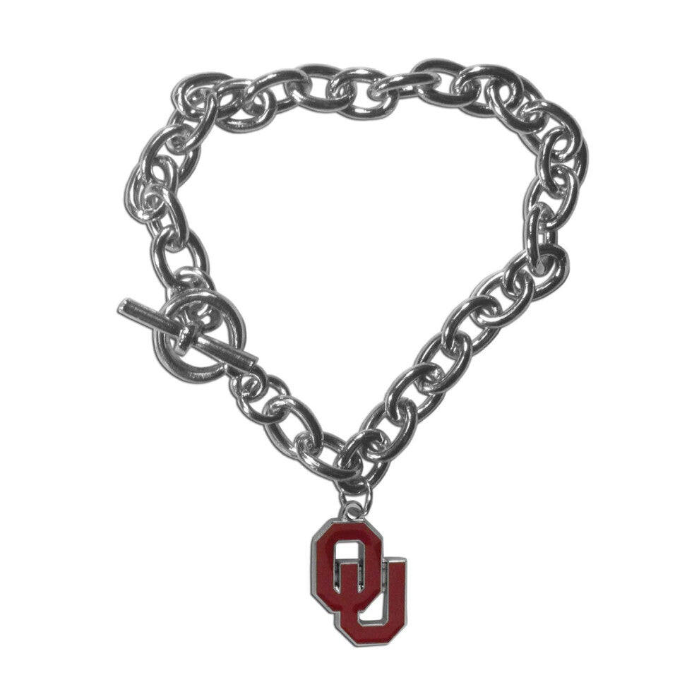 Siskiyou Womens Charm Chain Sports-fan-bracelets  White