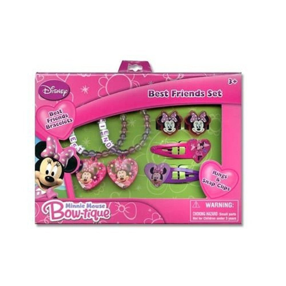 Disney Minnie Mouse Bow-Tique Best Friends Bracelet-Ring & Hair Clip A