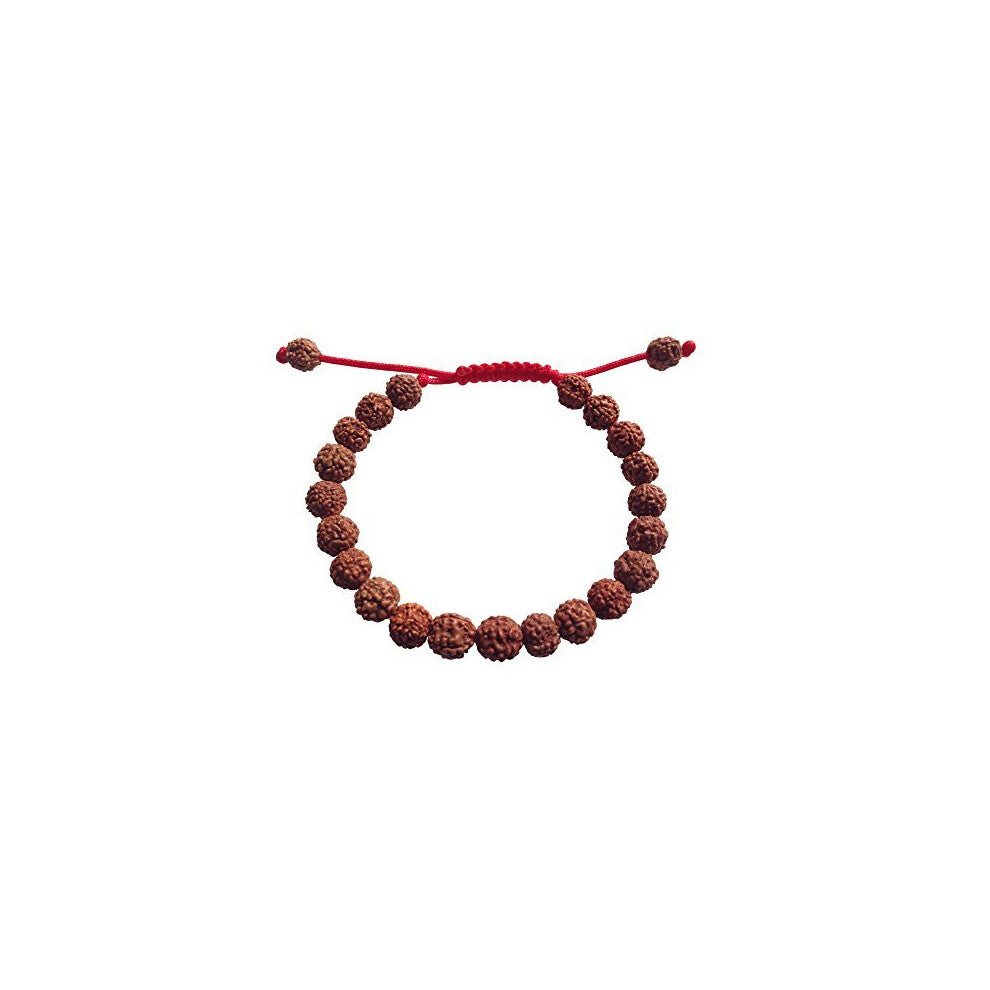 Hands Of Tibet Tibetan Mala Rudraksha Wrist Mala-Bracelet for Meditation (Plain)