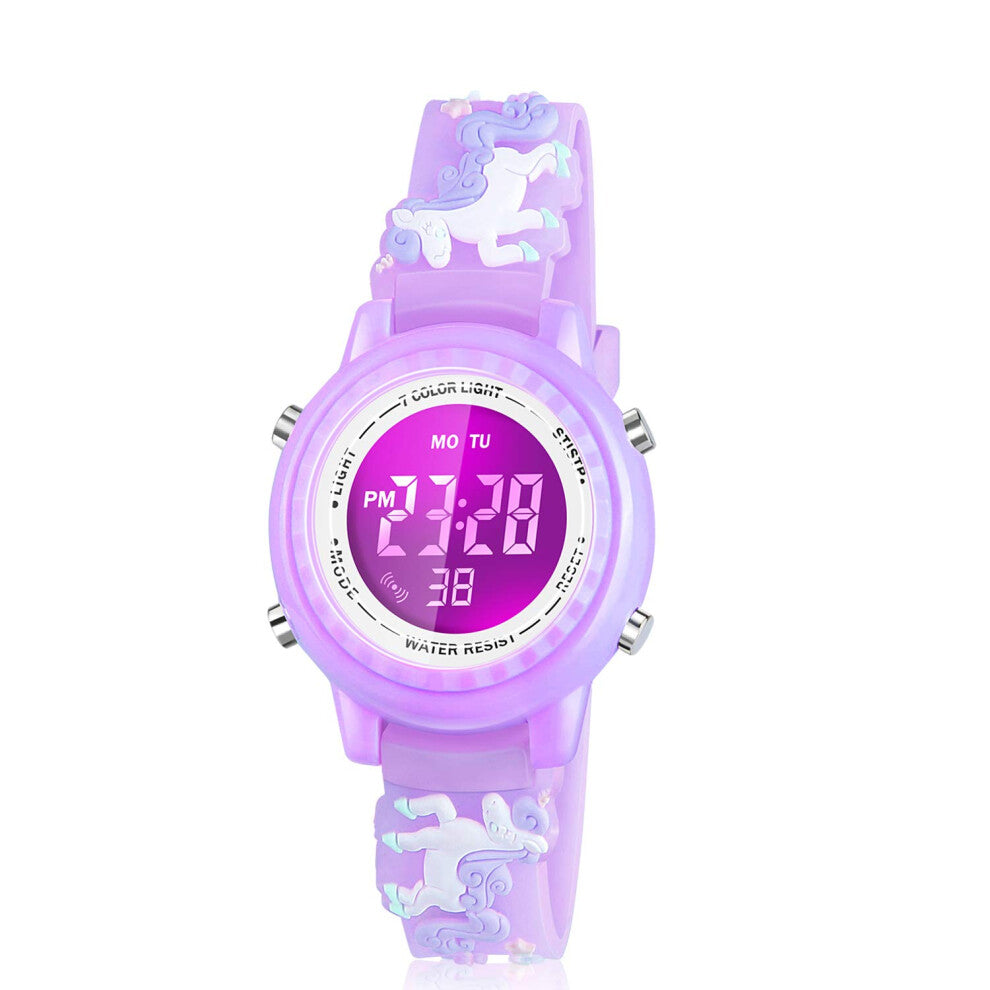 Viposoon Birthday Gifts for 3 4 5 6 7 8 9 Years Old Girls  Watch for 3-10 Year Old Girl Toys for 3-10 Year Old Girls Xmas Gifts for 4-12 Year Old Kids