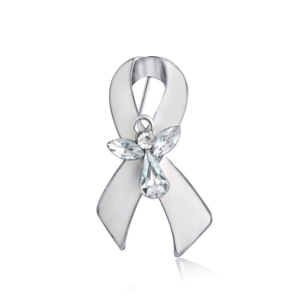 White Ribbon for Awareness Lung Cancer  Blindness  Peace  Holocaust Re
