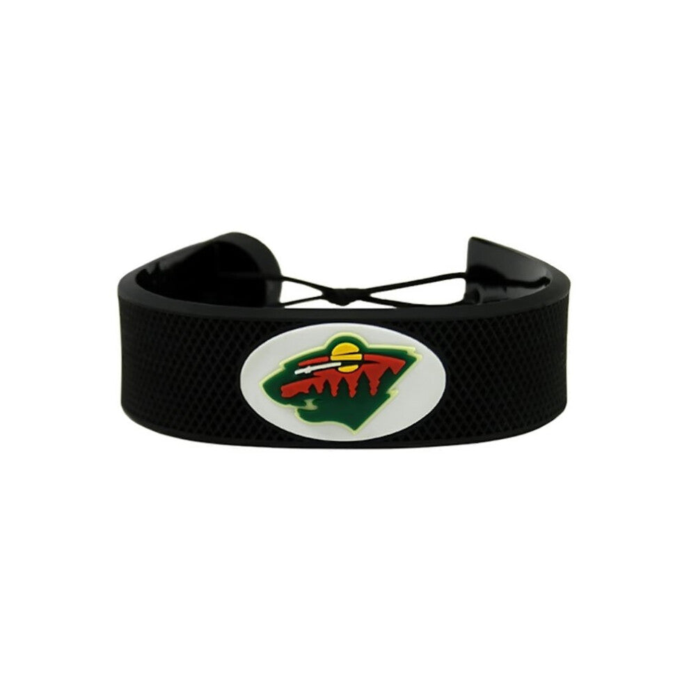 Minnesota Wild Black Hockey Bracelet