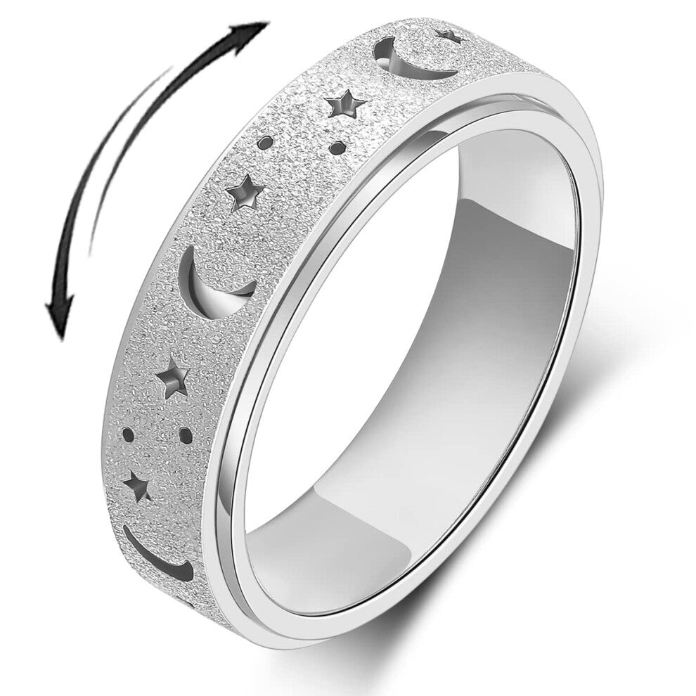 OreilleStar Anxiety Ring for Women Spinner Ring: Fidget Ring Spinner Rings for Anxiety Fidget Rings for Women Anxiety Fidget Toys Ring Adult