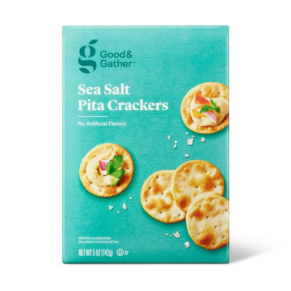 Good & Gather Sea Salt Pita Crackers 5oz