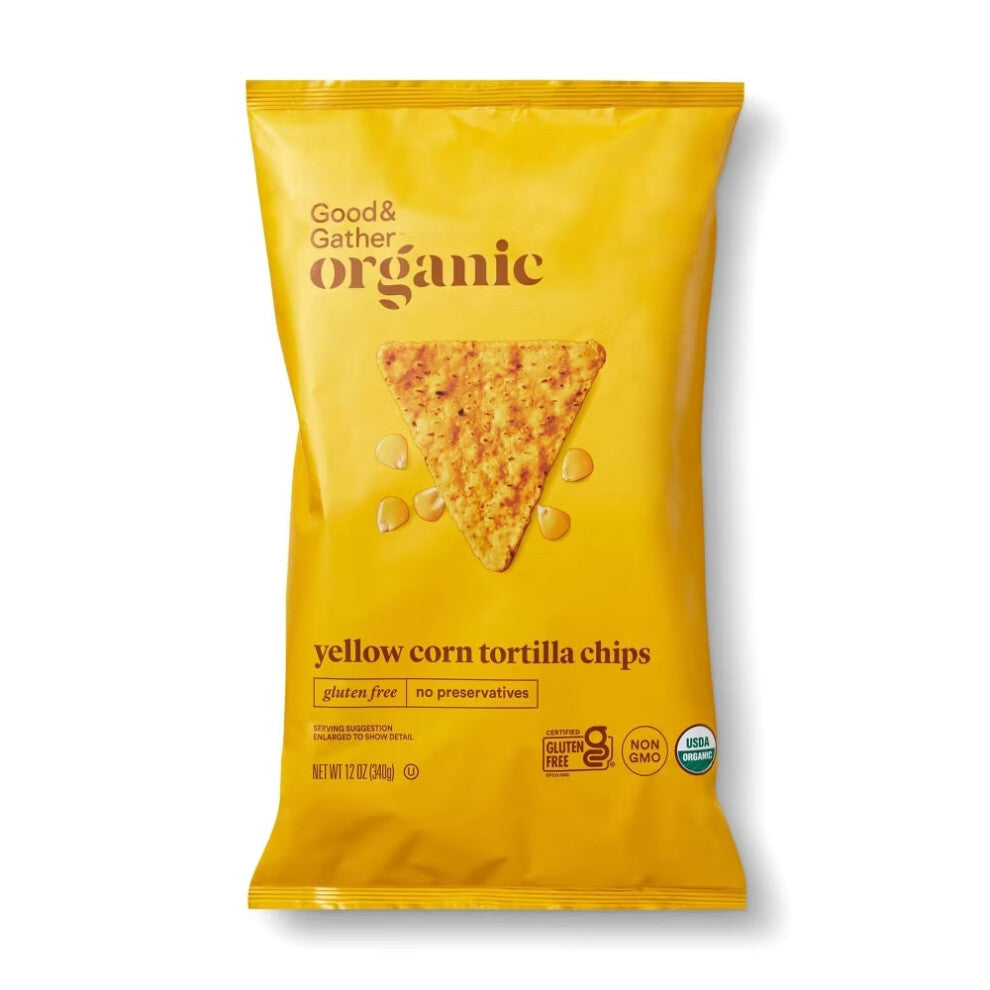 Organic Yellow Corn Tortilla Chips 12oz