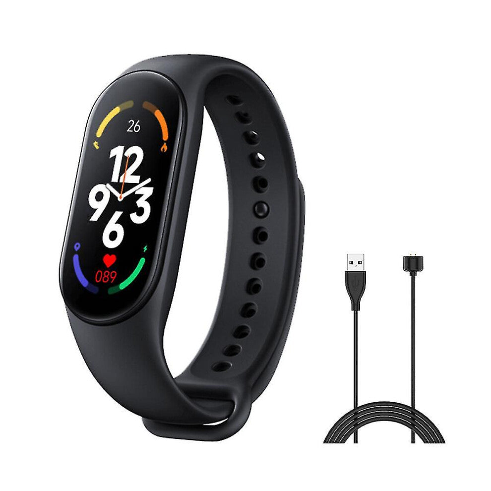 (black) Fitness Tracker Smart Bracelet Hd Large Screen Ip67 Waterproof M7 Smart