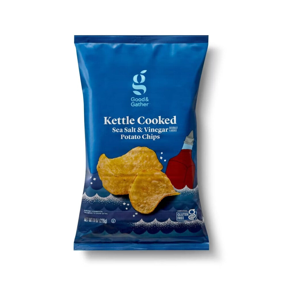 Good & Gather Sea Salt and Vinegar Kettle Cooked Potato Chips 8oz