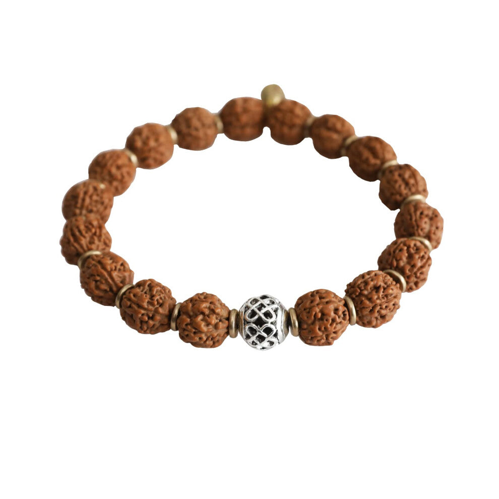 Authentic Rudraksha Mala 5face - Rudraksha bracelet(11mm)-Suitable for