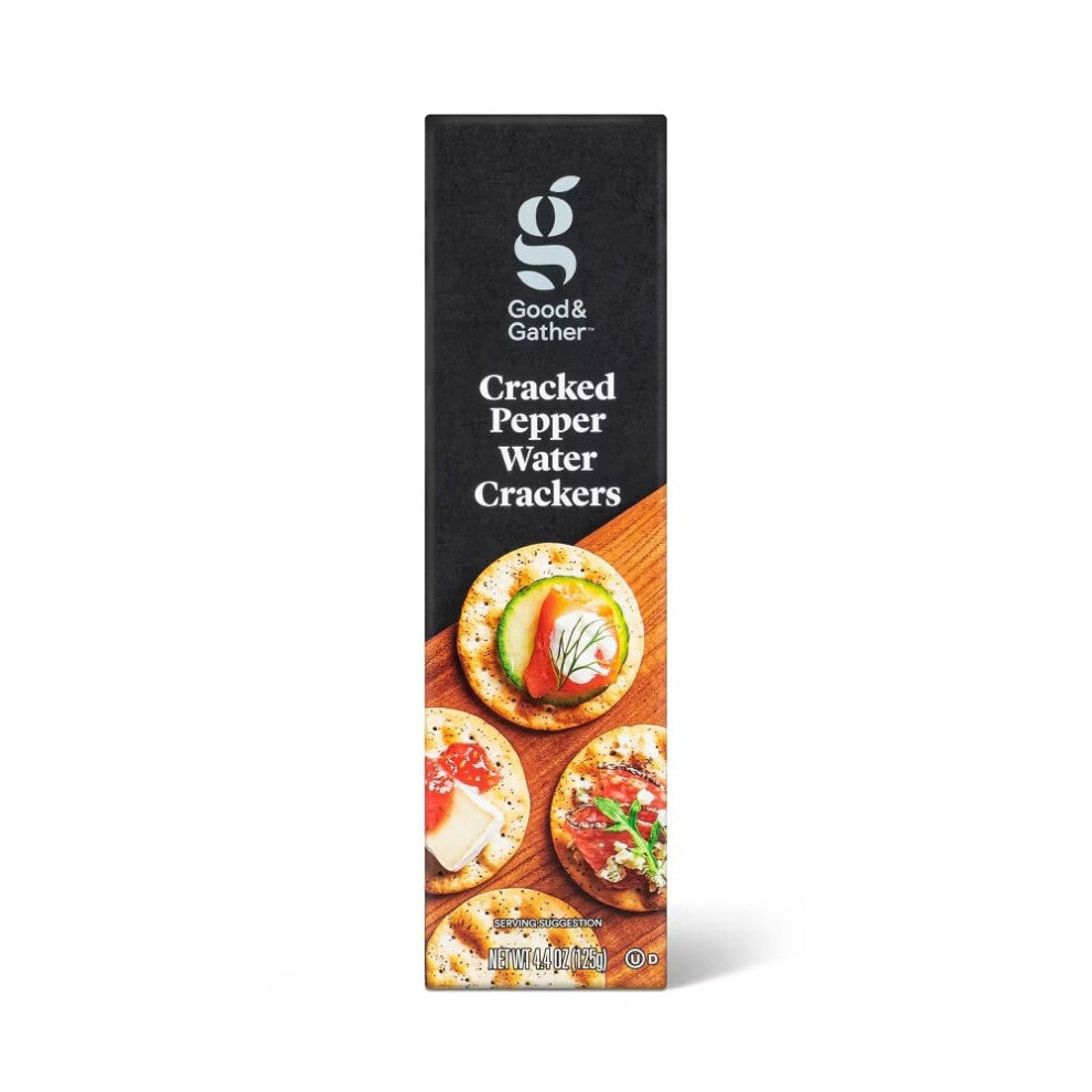 Good & Gather Cracked Pepper Water Crackers 4.4oz