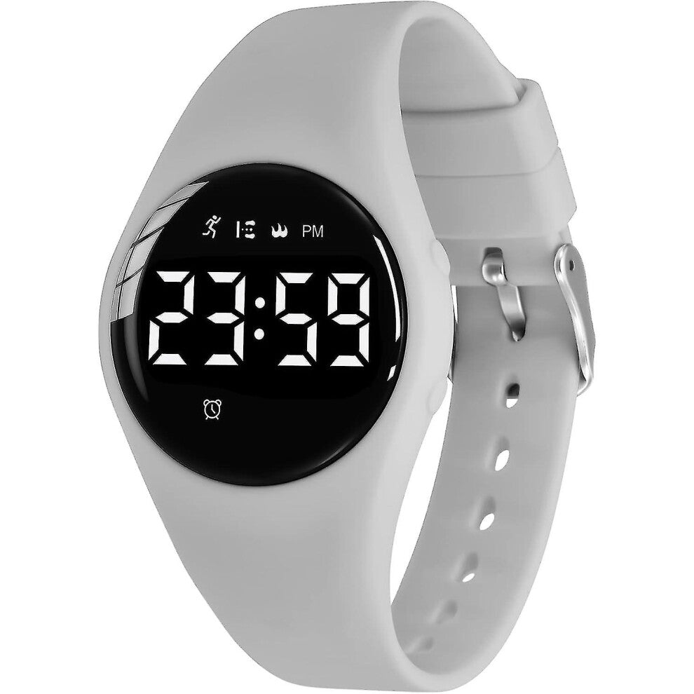 (33-Gray) Kids Watch, Digital Watch For Boys Girls, Sport Watch With Fitness Tracker, Alarm Clock, Stopwatch, No App And Waterproof, Watch For Kids Ag