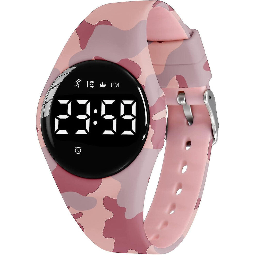 (24-ArmyRed) Kids Watch, Digital Watch For Boys Girls, Sport Watch With Fitness Tracker, Alarm Clock, Stopwatch, No App And Waterproof, Watch For Kids
