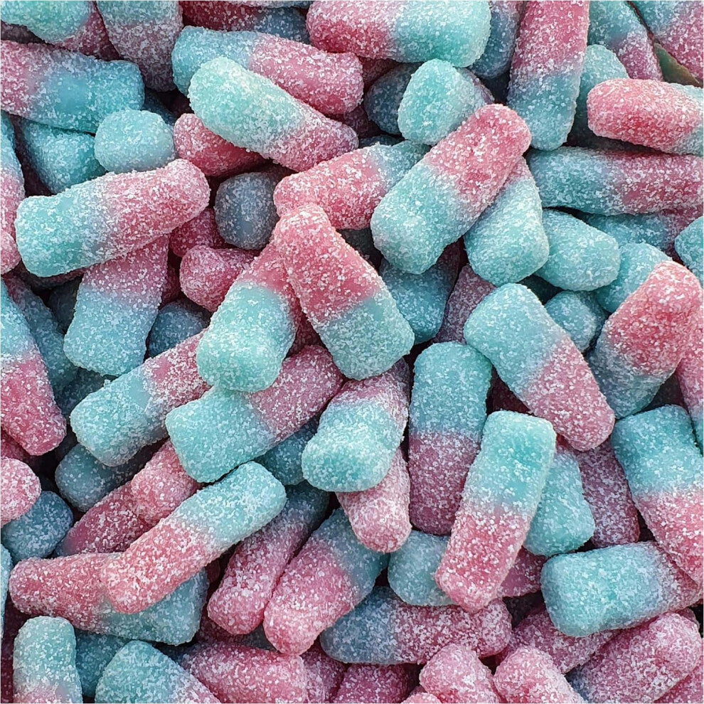 Fizzy Bubblegum Bottles Sweets  500 Gram Bulk Bag  500g  Assorted Sweet Pick and Mix for Parties, Gifts, and Sharing.