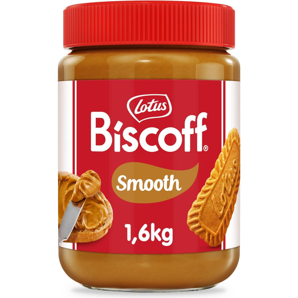 (1.6kg) Biscoff - Sweet spread - Smooth - Caramelised biscuit flavour - Vegan