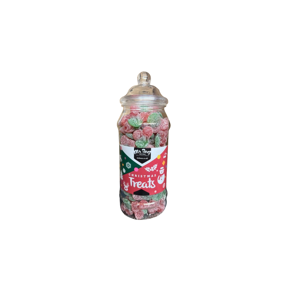Fizzy Twin Cherries Vegan Christmas Treats 650gm Novelty Jars