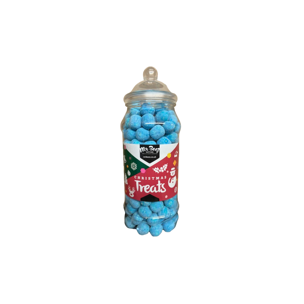 Blue Raspberry Bon Bons Christmas Treats 750gm Novelty Jars