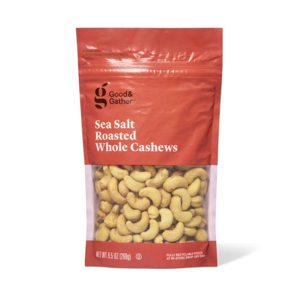Good & Gather Sea Salt Roasted Whole Cashews 9.5oz