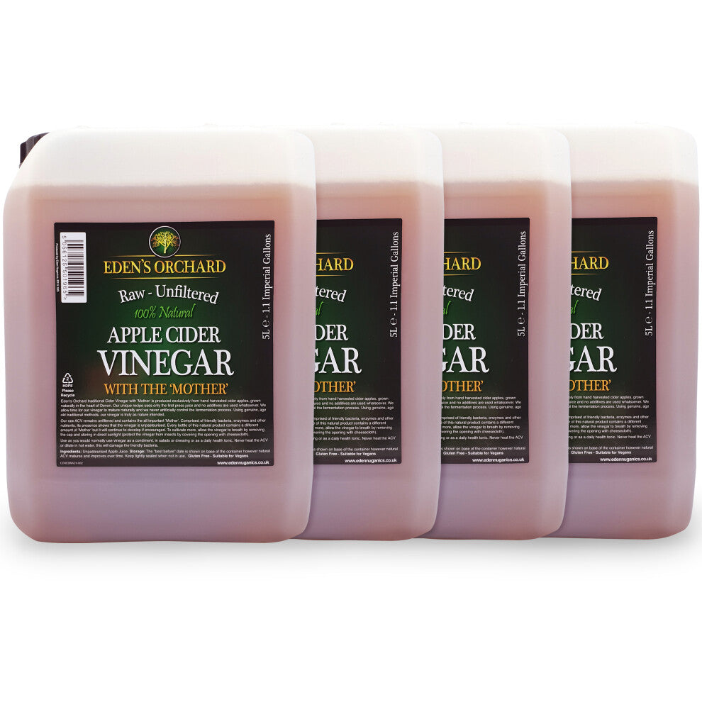 Apple Cider Vinegar with the Mother - 20 Litres with Jerry Can Tap