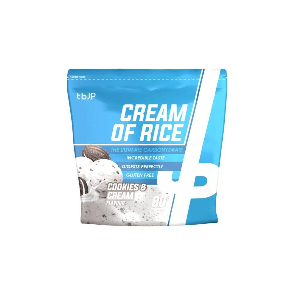 Trained by JP Nutrition Cream of Rice 2kg  The Ultimate Carbohydrate Cookies  Cream