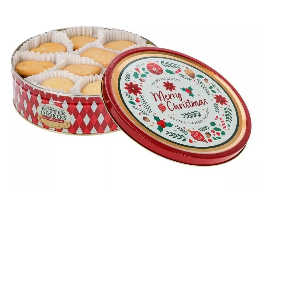 Butter Cookies Beckys Biscuits Assortment Tin 340g (12Oz) Christmas