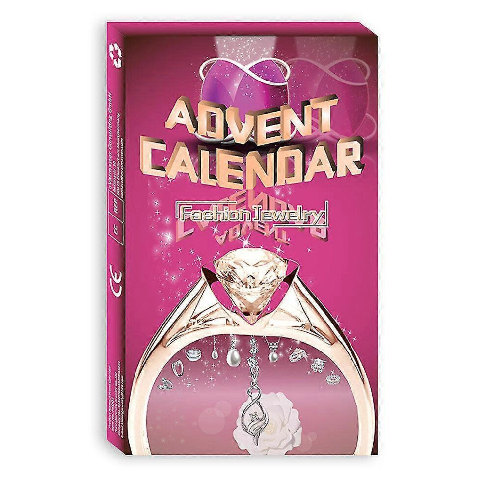 24 Number Christmas Advent Countdown Blind Box Jewelry Ring Necklace Ornament Christmas Blind Box