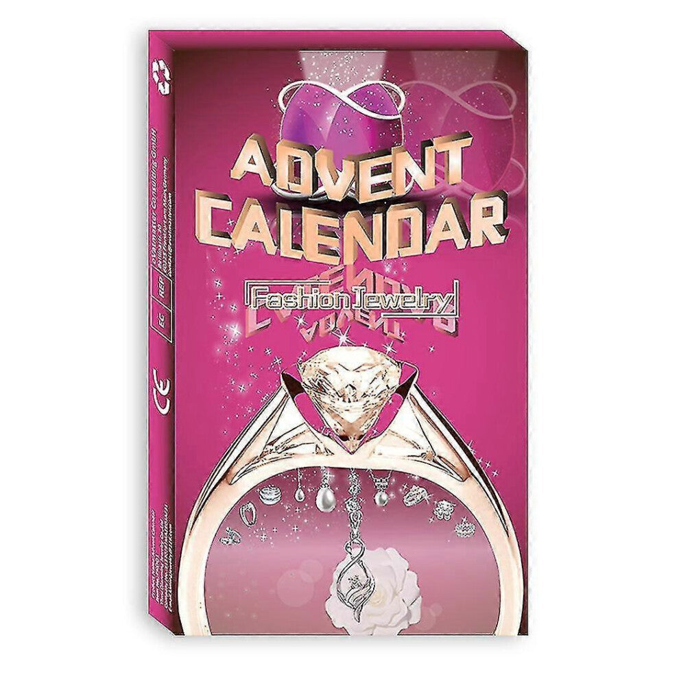 24 Number Christmas Advent Countdown Blind Box Jewelry Ring Necklace Ornament Christmas Blind Box